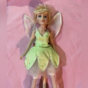 Tinkerbell Brass Key Disney Porcelain Doll RARE VINTAGE